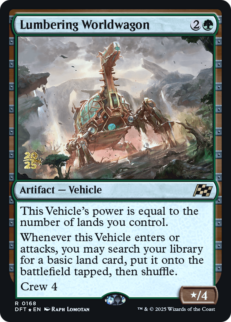 Lumbering Worldwagon (-168) [Prerelease Cards]  Foil