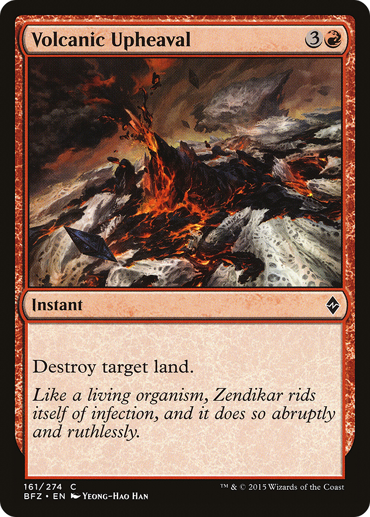 Volcanic Upheaval [Battle for Zendikar] Foil