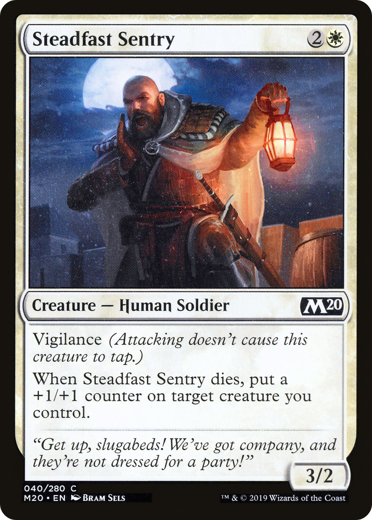 Steadfast Sentry [Core Set 2020] Foil