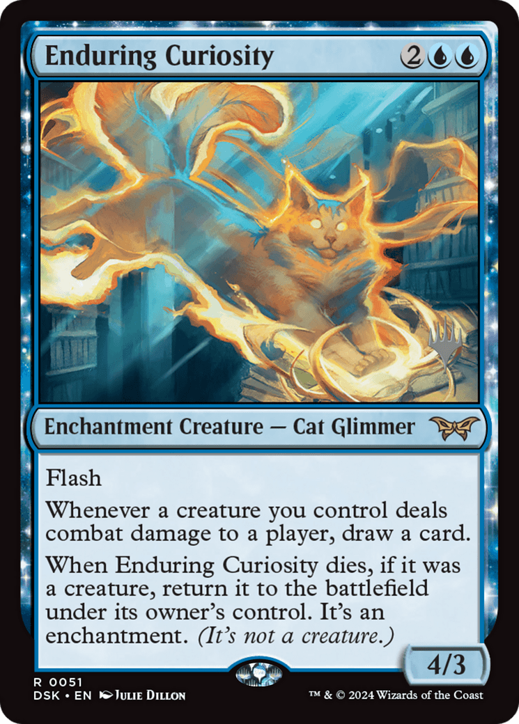 Enduring Curiosity [Duskmourn: House of Horror Promos] Foil