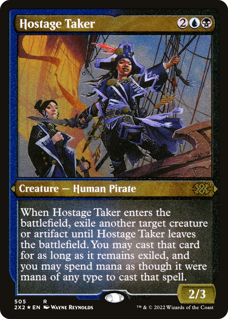 Hostage Taker (Foil Etched) |  Foil (505) [Double Masters 2022]