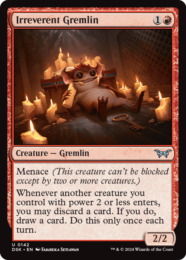 Irreverent Gremlin [Duskmourn: House of Horror] Foil