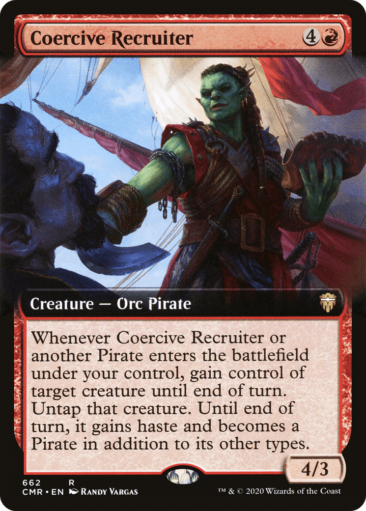 Coercive Recruiter (Extended Art) [Commander Legends] Foil