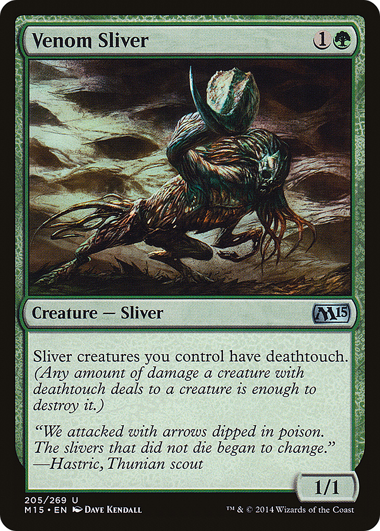 Venom Sliver [Magic 2015] Foil