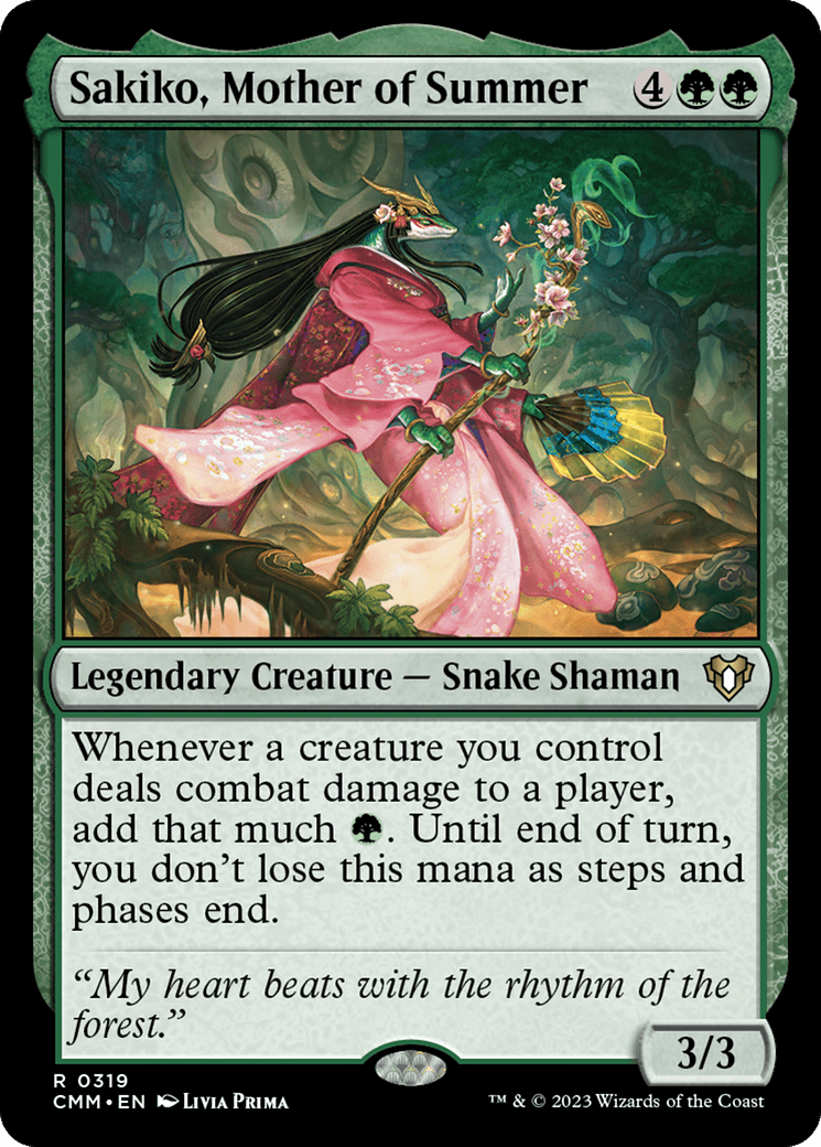 Sakiko, Mother of Summer [Commander Masters] Foil