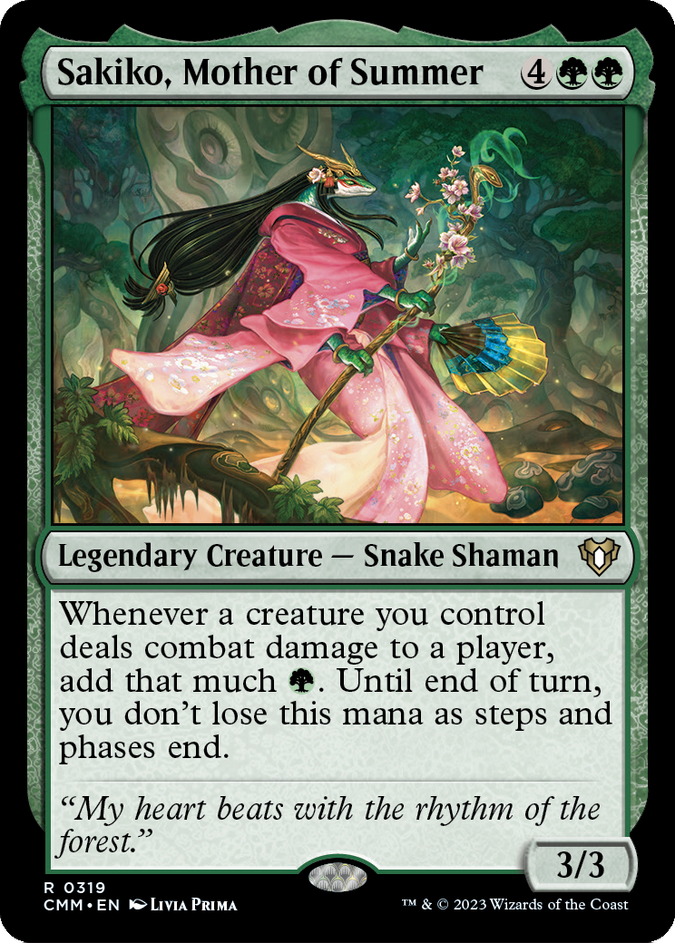 Sakiko, Mother of Summer [Commander Masters] Foil