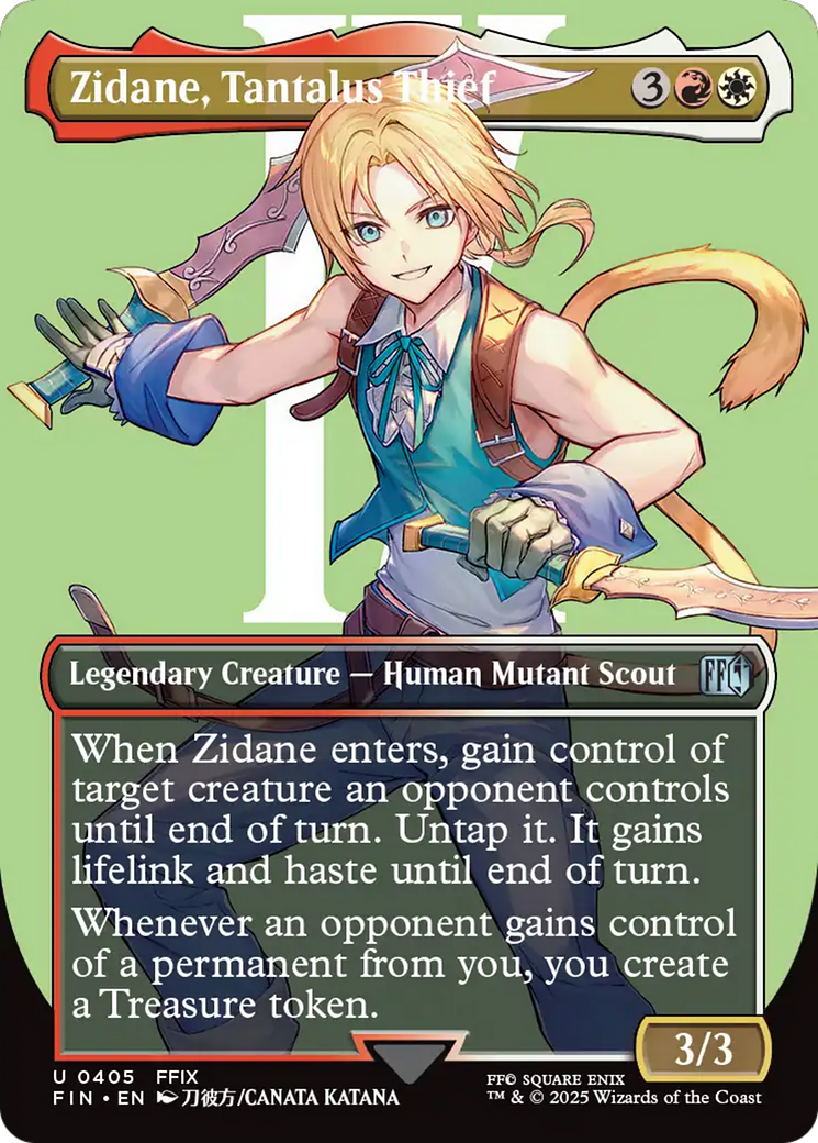 Zidane, Tantalus Thief (Borderless) (405) [FINAL FANTASY]  Foil