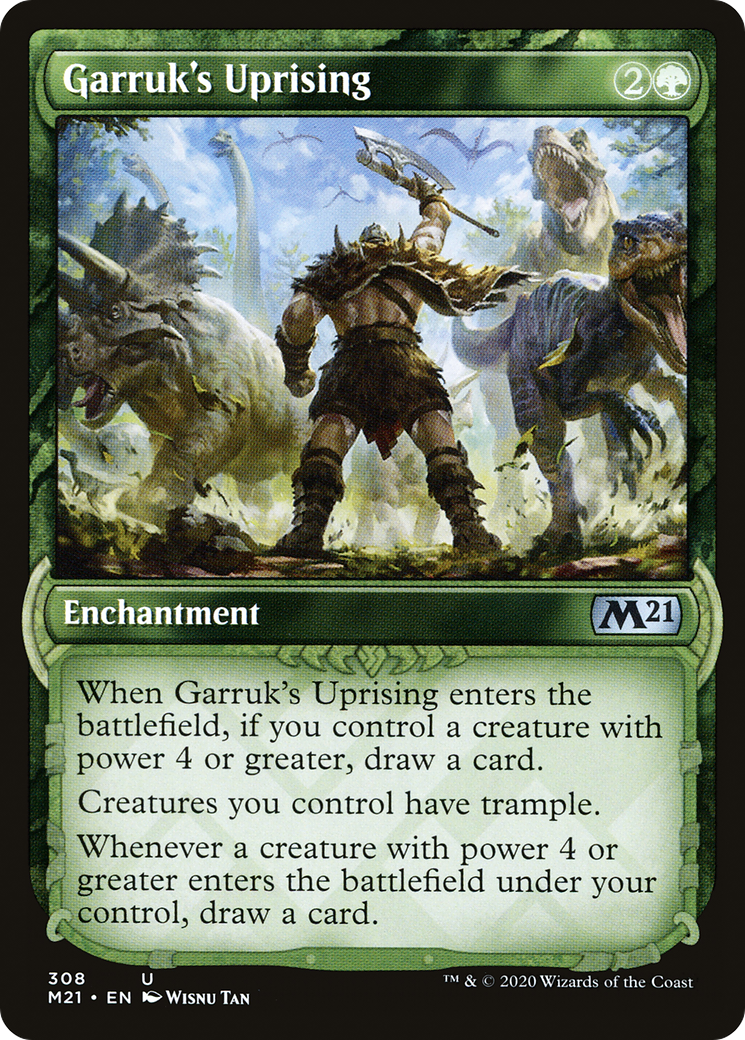 Garruk's Uprising (Showcase) [Core Set 2021] Foil