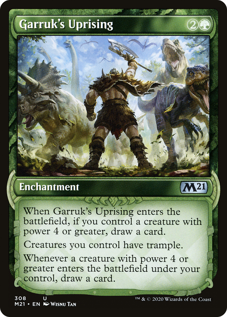 Garruk's Uprising (Showcase) [Core Set 2021] Foil
