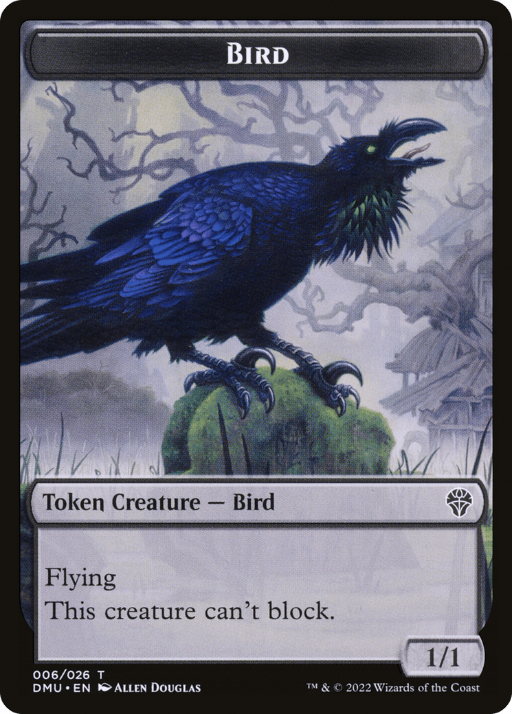 Bird (TDMU-006) - Dominaria United Tokens Foil