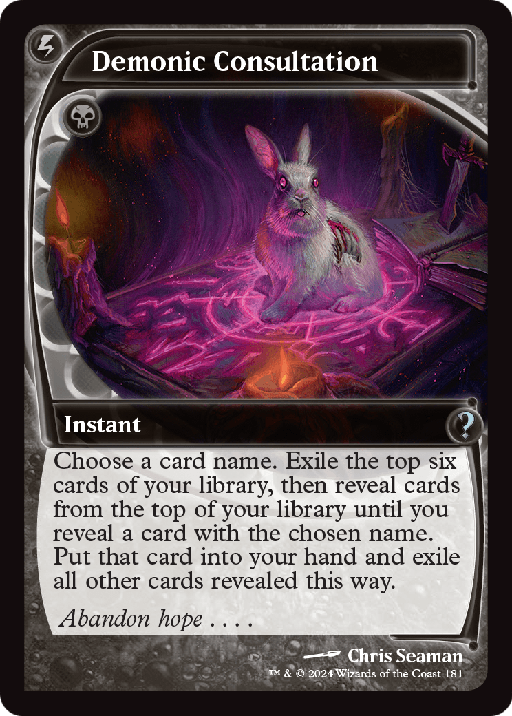 Demonic Consultation (Future Sight) [Mystery Booster 2] Foil