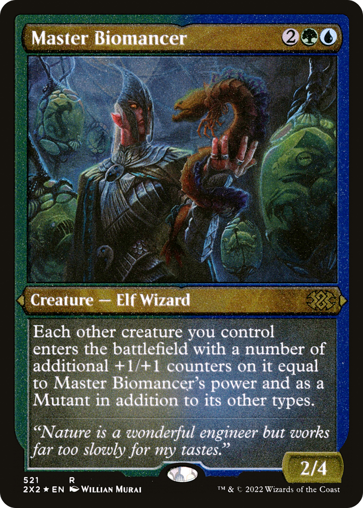 Master Biomancer (Foil Etched) |  Foil (521) [Double Masters 2022]