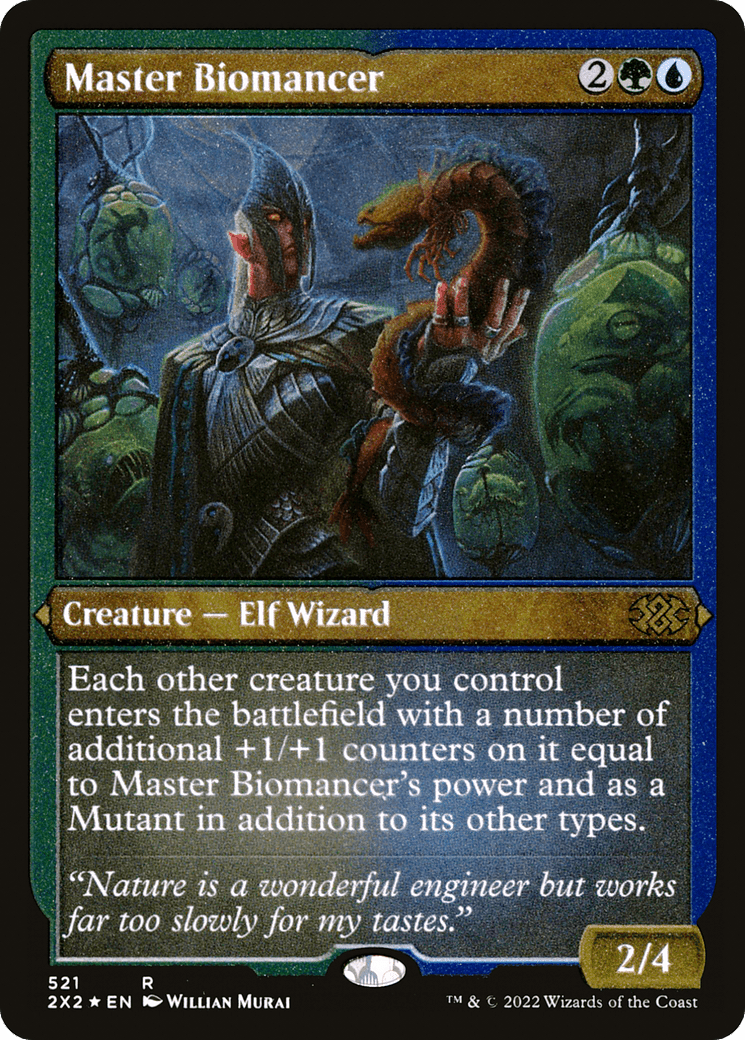 Master Biomancer (Foil Etched) |  Foil (521) [Double Masters 2022]