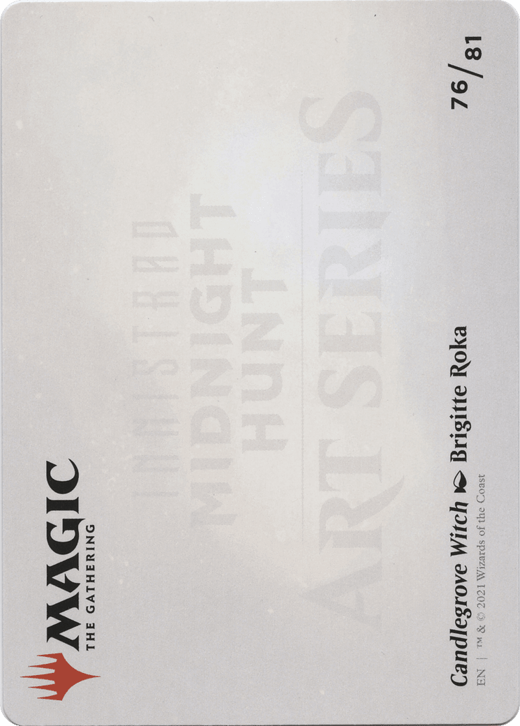 Candlegrove Witch // Candlegrove Witch (AMID-076) - Midnight Hunt Art Series (Borderless)