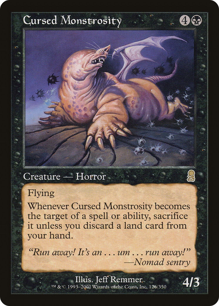 Cursed Monstrosity [Odyssey] Foil
