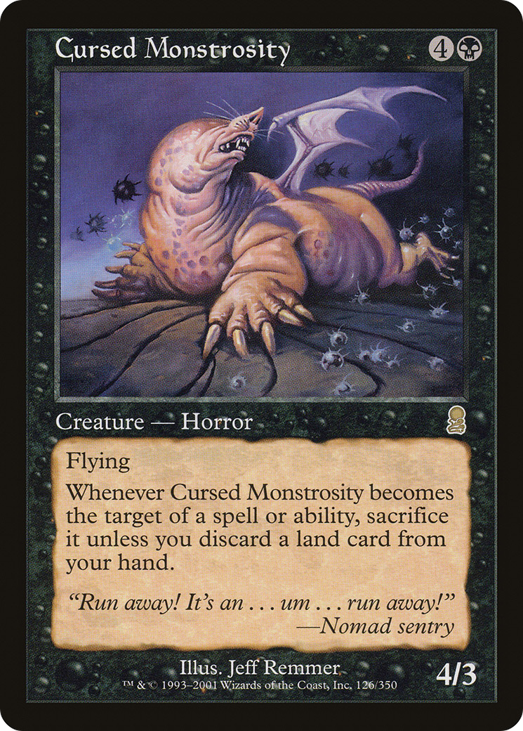 Cursed Monstrosity [Odyssey] Foil