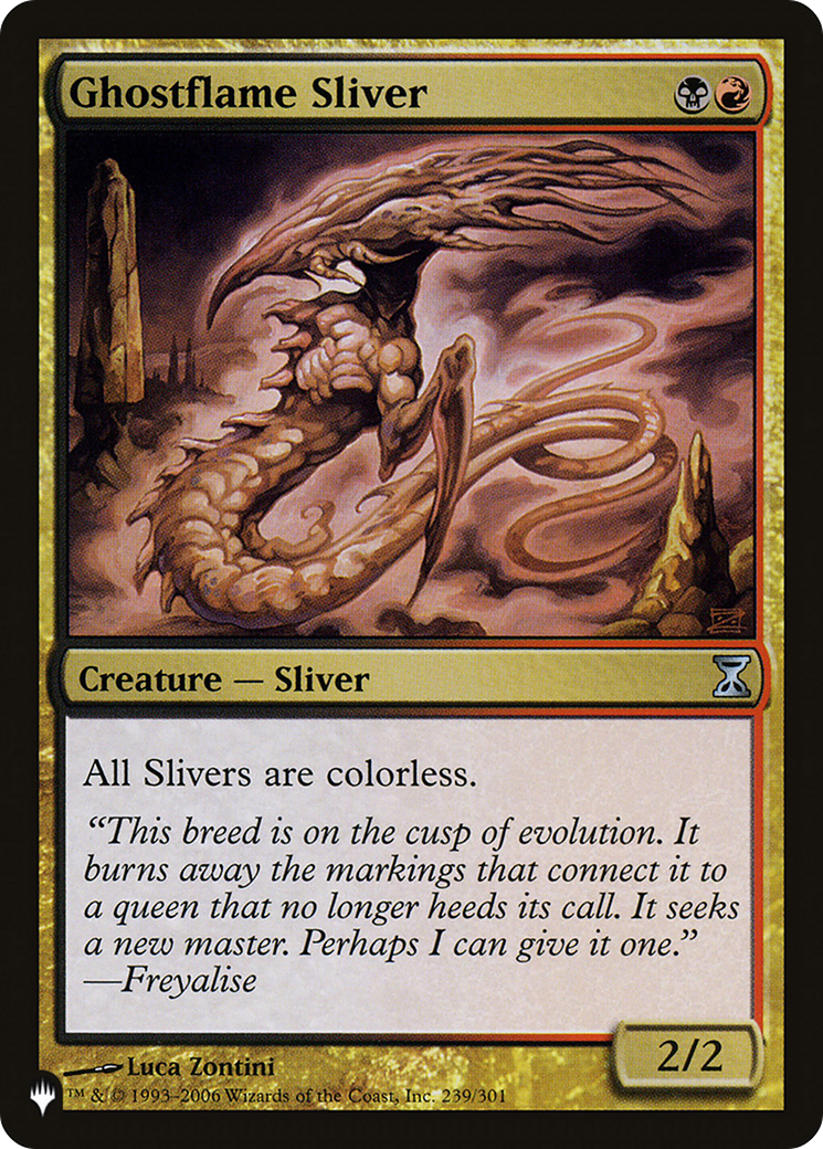 Ghostflame Sliver |  (TSP-239) [The List]