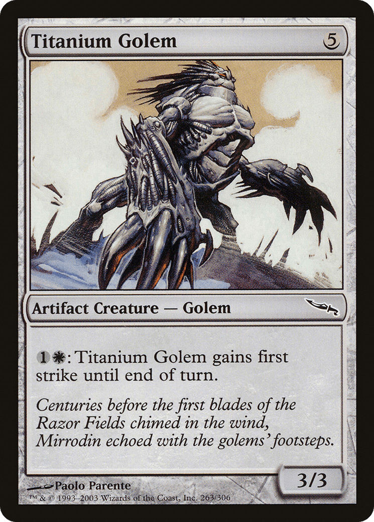 Titanium Golem [Mirrodin] Foil