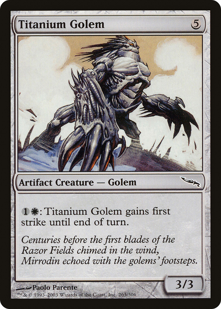 Titanium Golem [Mirrodin] Foil