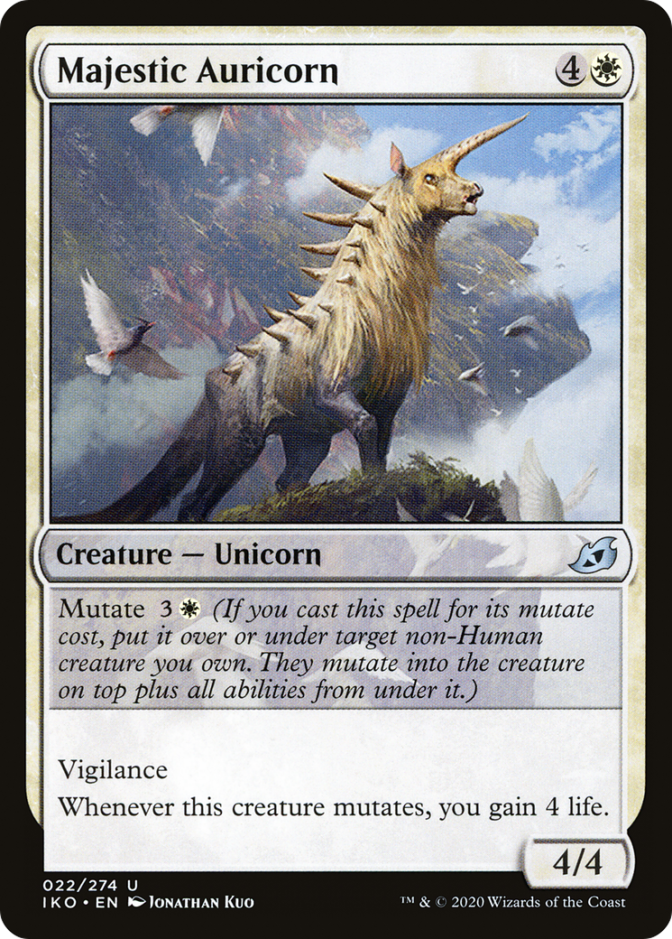 Majestic Auricorn [Ikoria: Lair of Behemoths] Foil