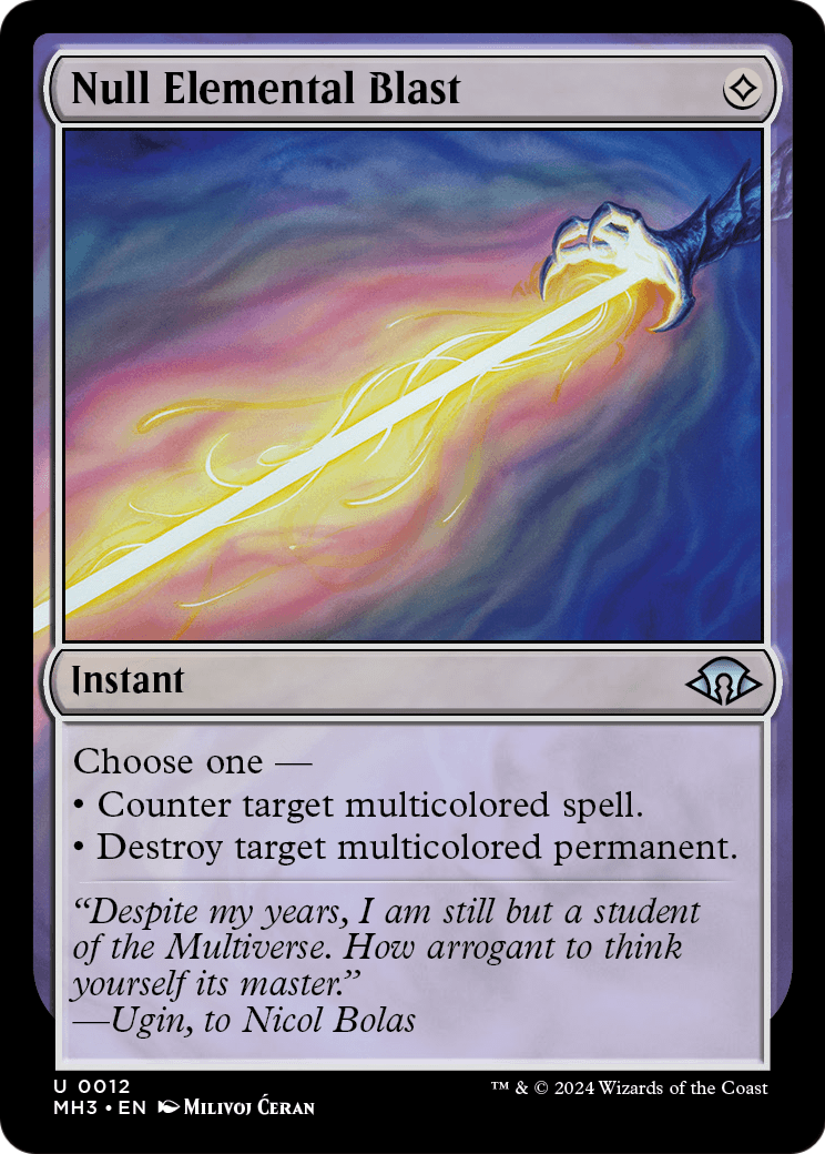 Null Elemental Blast [Modern Horizons 3] Foil