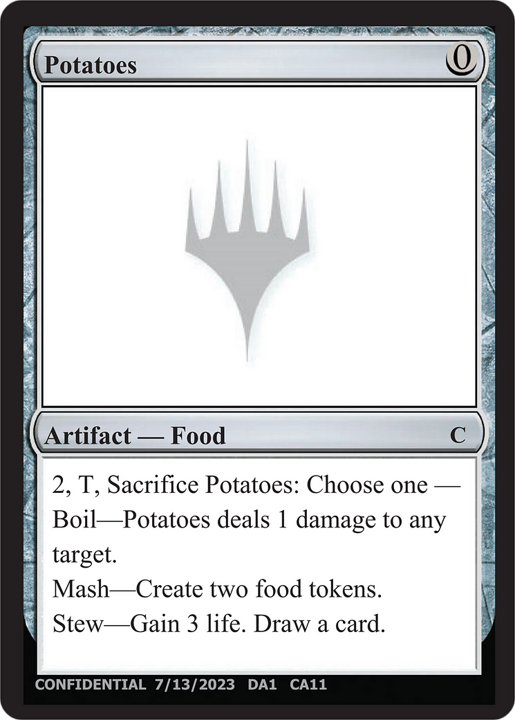 Potatoes (DA1-CAA) - Unknown Event
