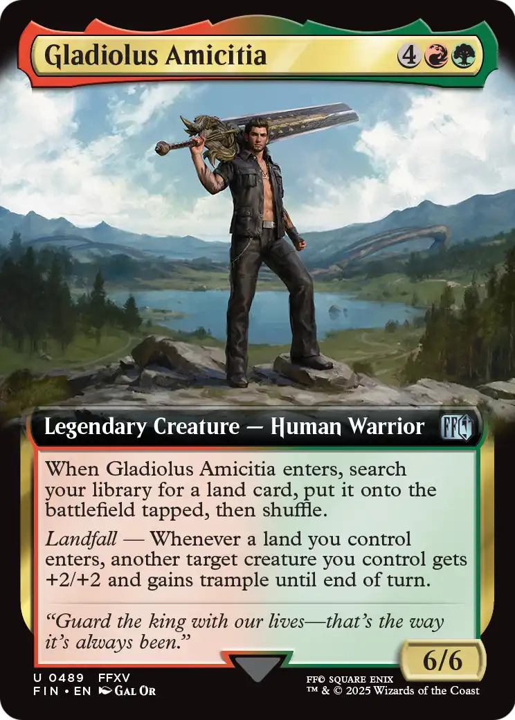 Gladiolus Amicitia (Extended Art) (489) [FINAL FANTASY]  Foil