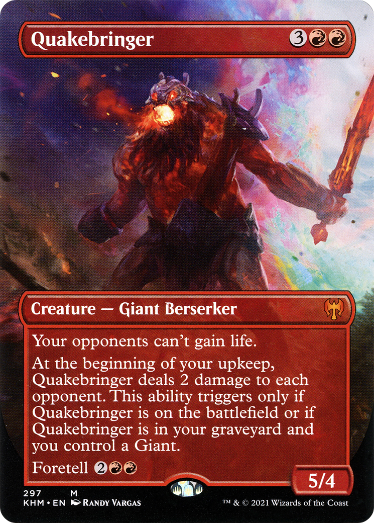 Quakebringer (Borderless Alternate Art) [Kaldheim] Foil