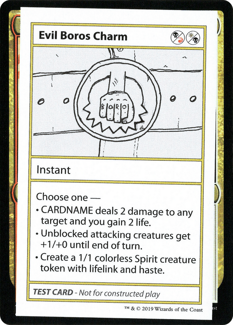 Evil Boros Charm (2021 Edition) [Mystery Booster Playtest Cards]