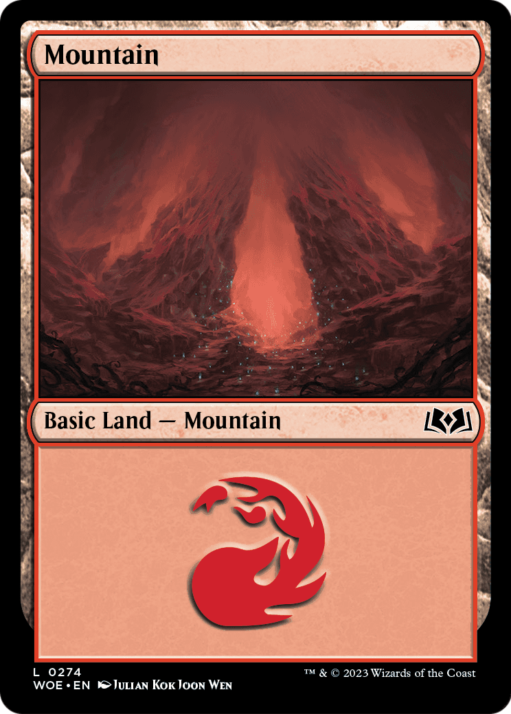 Mountain (0274) [Wilds of Eldraine] Foil