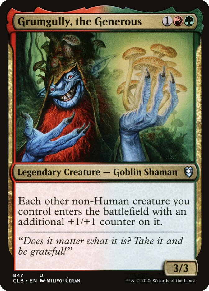 Grumgully, the Generous 847 (Commander Legends: Battle for Baldur's Gate) 