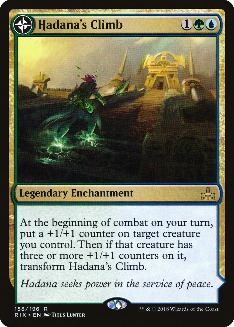 Hadana's Climb // Winged Temple of Orazca [Rivals of Ixalan] Foil