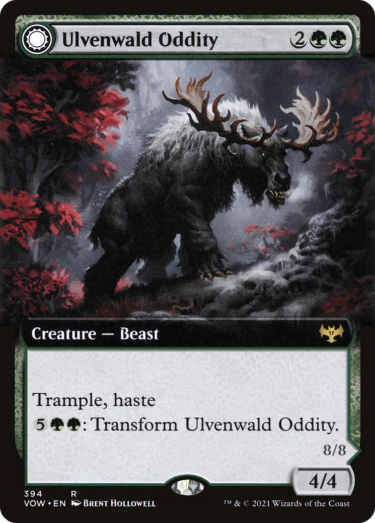 Ulvenwald Oddity // Ulvenwald Behemoth (Extended Art) [Innistrad: Crimson Vow] Foil