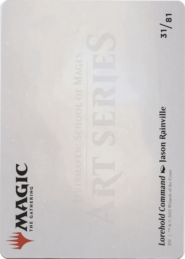 Lorehold Command // Lorehold Command (ASTX-031) - Strixhaven Art Series (Borderless) Foil