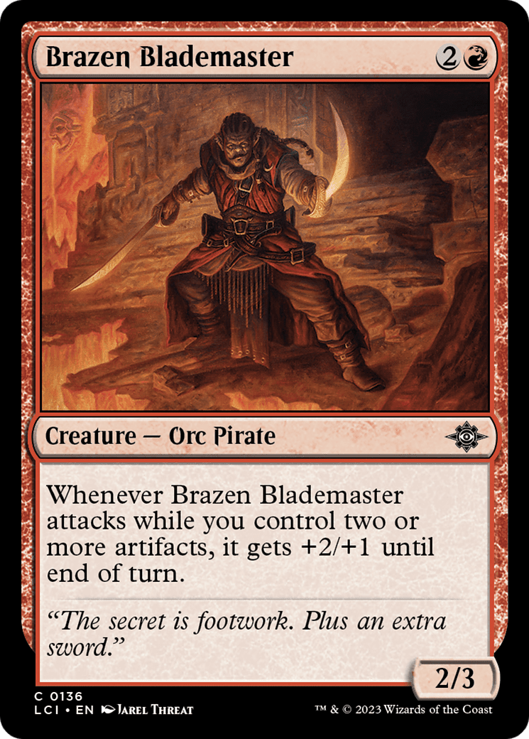 Brazen Blademaster [The Lost Caverns of Ixalan] Foil