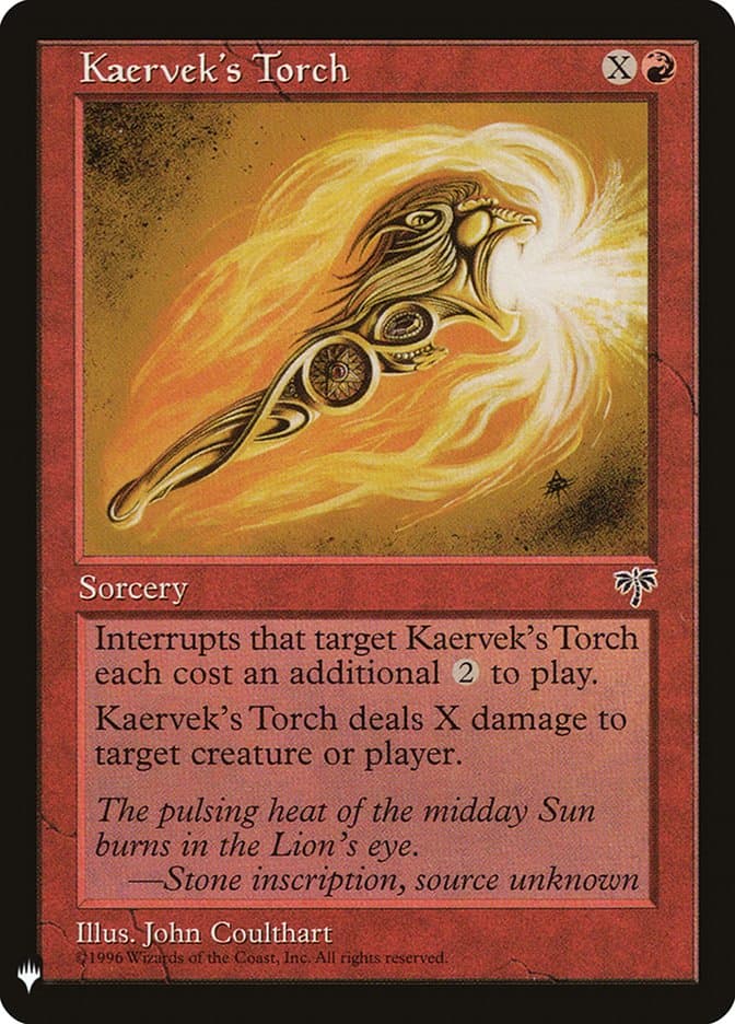Kaervek's Torch |  (MIR-185) [The List]