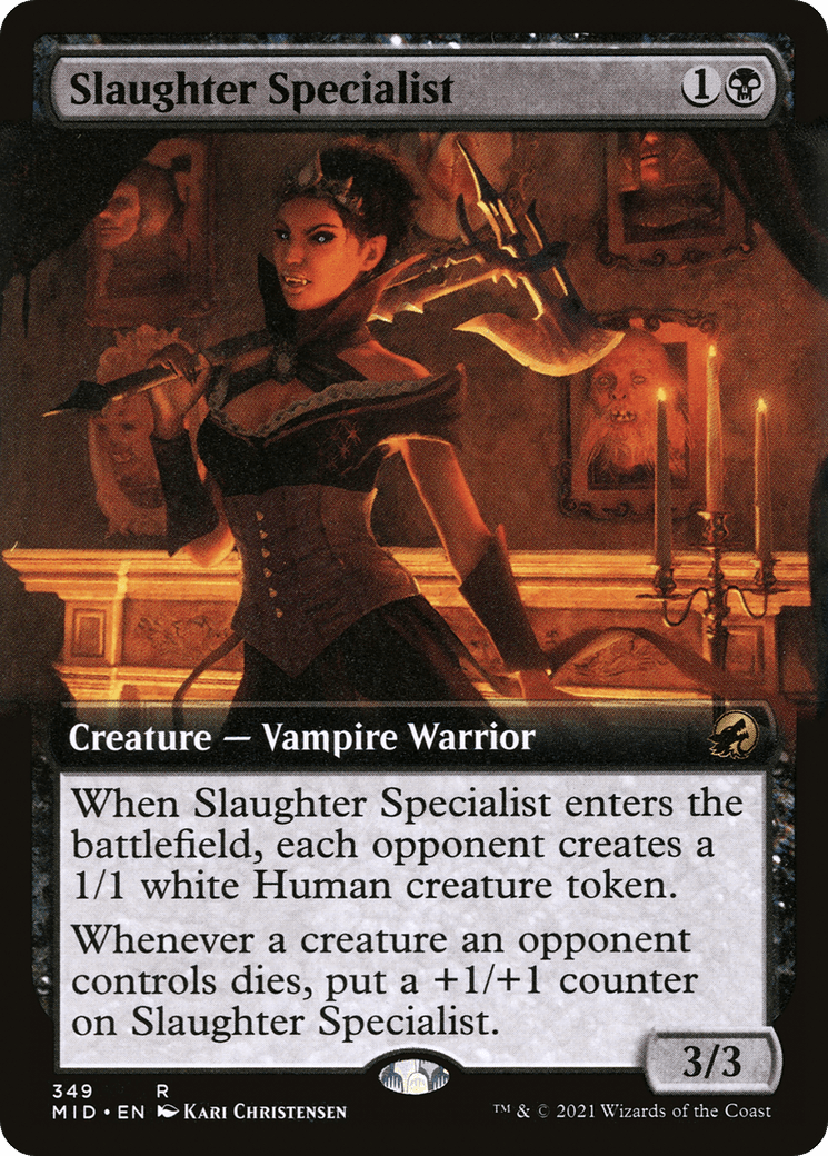 Slaughter Specialist (Extended Art) [Innistrad: Midnight Hunt] Foil