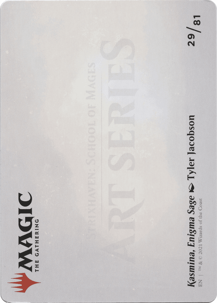 Kasmina, Enigma Sage // Kasmina, Enigma Sage (-029) [Strixhaven Art Series]  (Borderless)