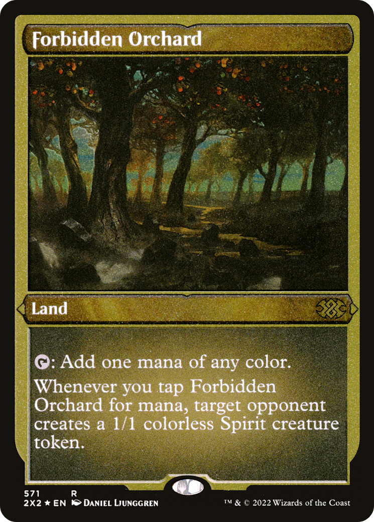 Forbidden Orchard (2X2-571) - Double Masters 2022 Etched Foil