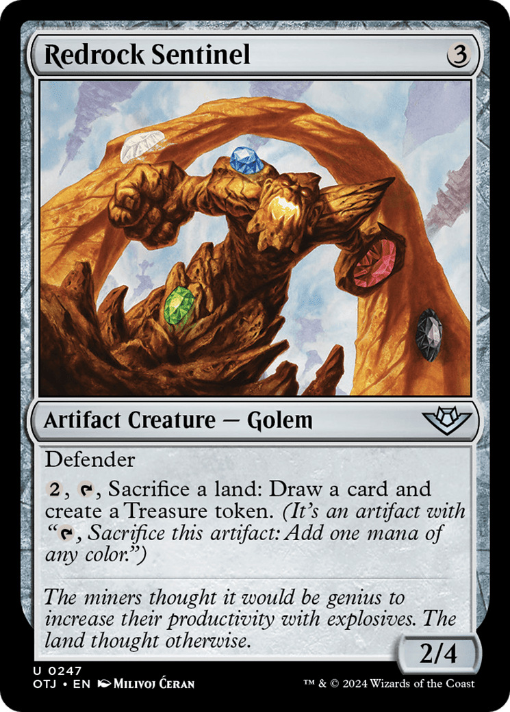 Redrock Sentinel [Outlaws of Thunder Junction] Foil