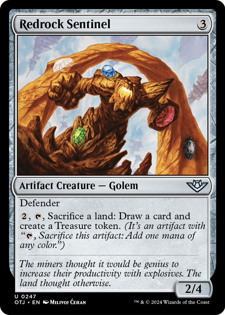 Redrock Sentinel [Outlaws of Thunder Junction] Foil