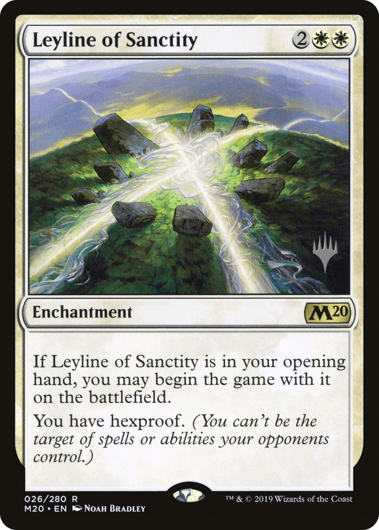 Leyline of Sanctity (Promo Pack) [Core Set 2020 Promos] Foil