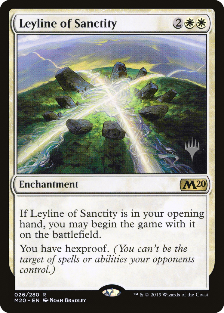 Leyline of Sanctity (Promo Pack) [Core Set 2020 Promos] Foil