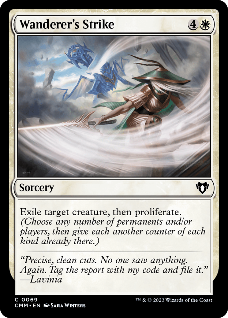 Wanderer's Strike [Commander Masters] Foil