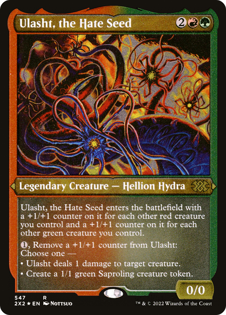 Ulasht, the Hate Seed (Foil Etched) |  Foil (547) [Double Masters 2022]