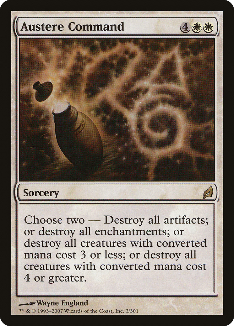 Austere Command [Lorwyn] Foil