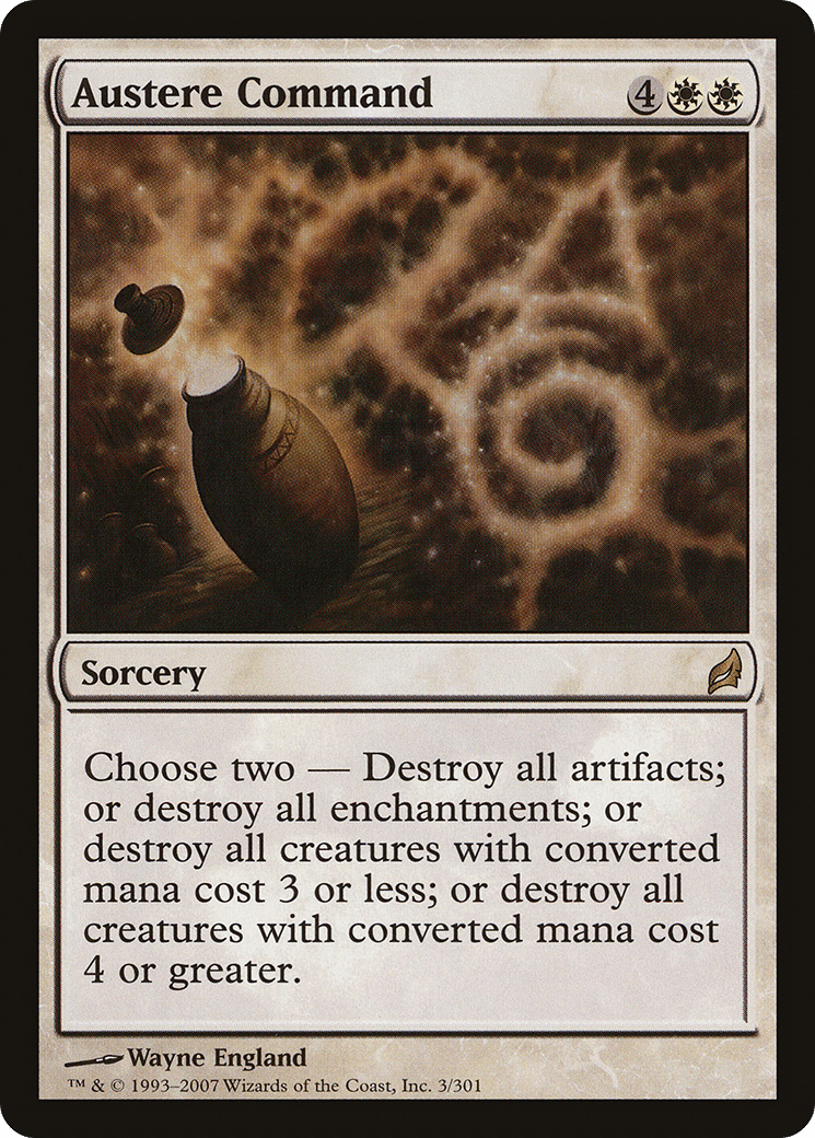 Austere Command [Lorwyn] Foil