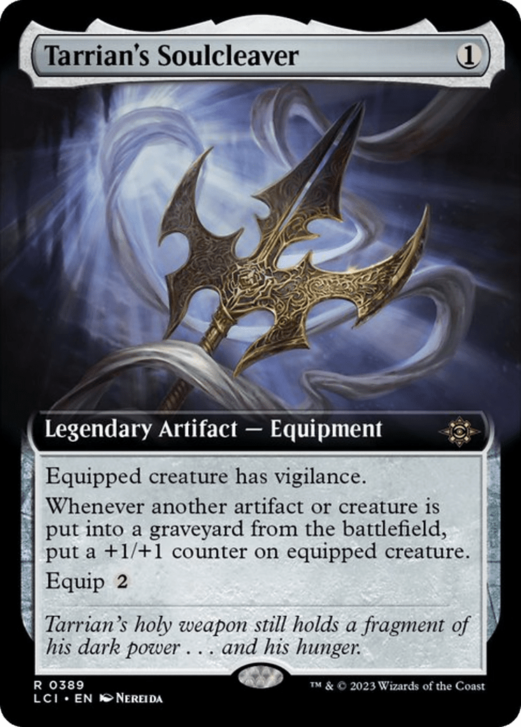 Tarrian's Soulcleaver (Extended Art) [The Lost Caverns of Ixalan] Foil