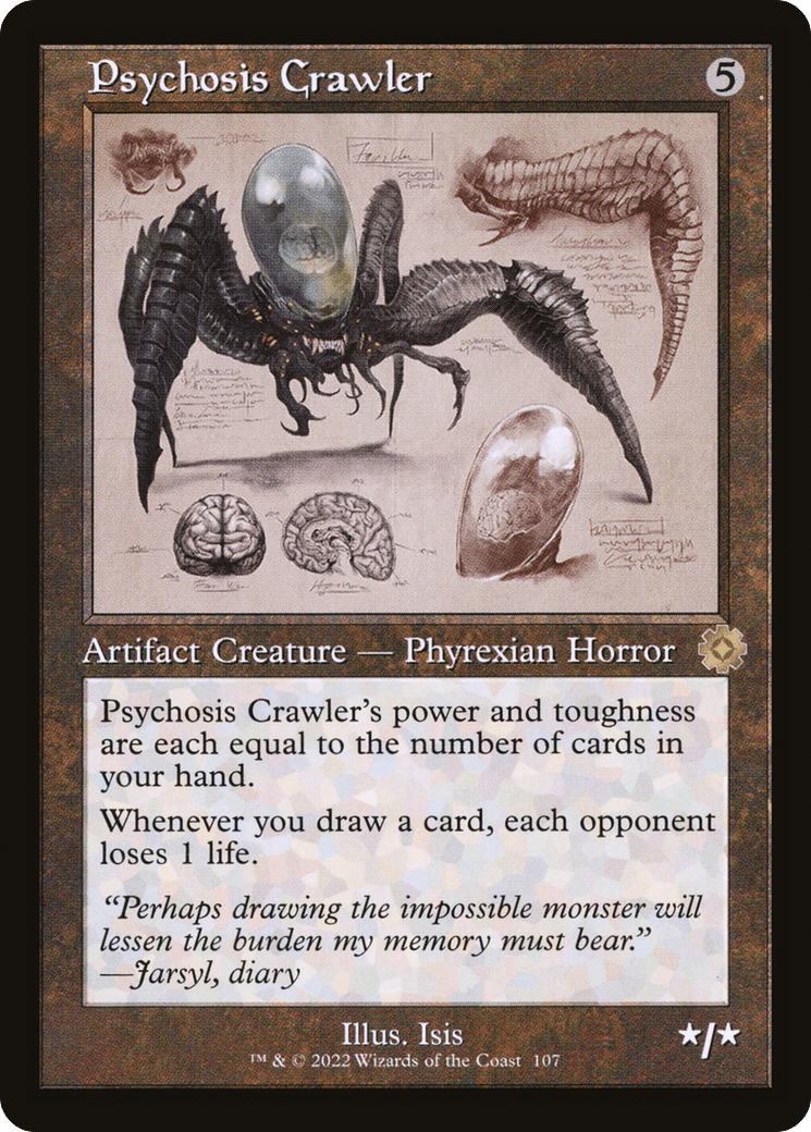 Psychosis Crawler (Retro Schematic) [The Brothers' War Retro Artifacts] Foil