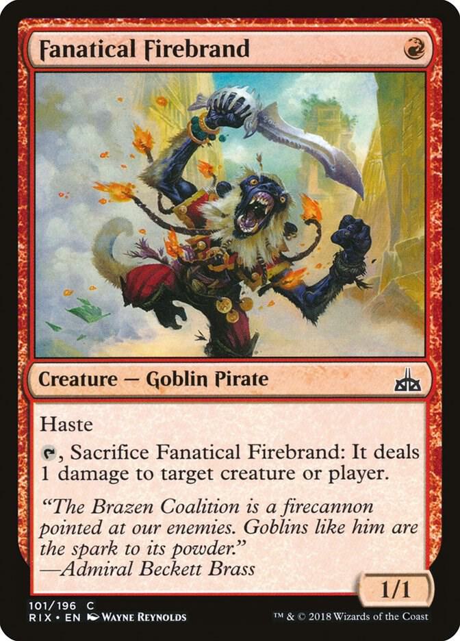 Fanatical Firebrand 101 (Rivals of Ixalan)  - Foil